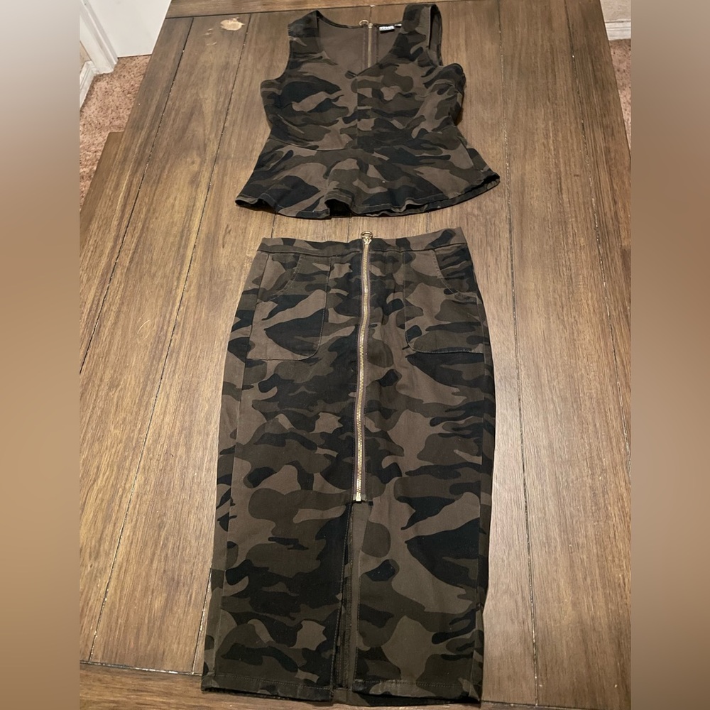 Soho two piece skirt set